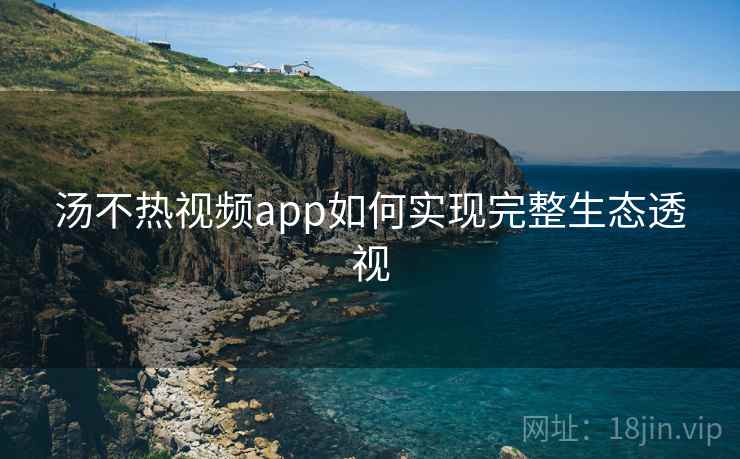 汤不热视频app如何实现完整生态透视